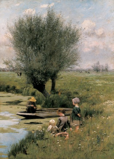 À beira do rio de Emile Claus