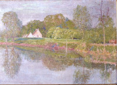 Paisagem no Lys, uma manhã de maio de 1902 de Emile Claus