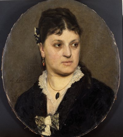 Retrato da artista Marie Moreels de Emile Claus