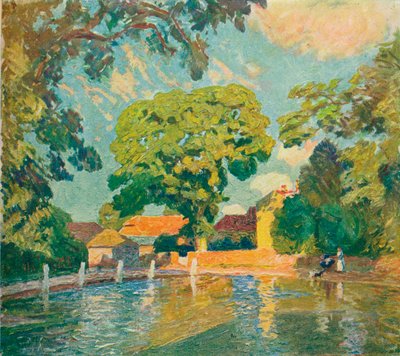 A vila Pond, Upton Gray, c1914 de Emile Claus