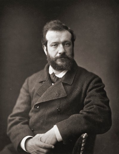 Félix Henri Bracquemond. Retrato. de Emile Courtin