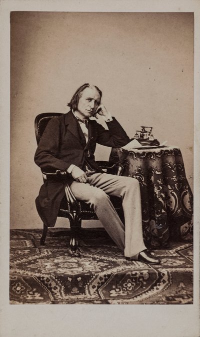Retrato do compositor Franz Liszt 1811-1886. de Emile Desmaisons