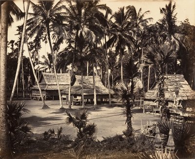 Bonzerie do Grande Pagode, 1866. de Emile Gsell