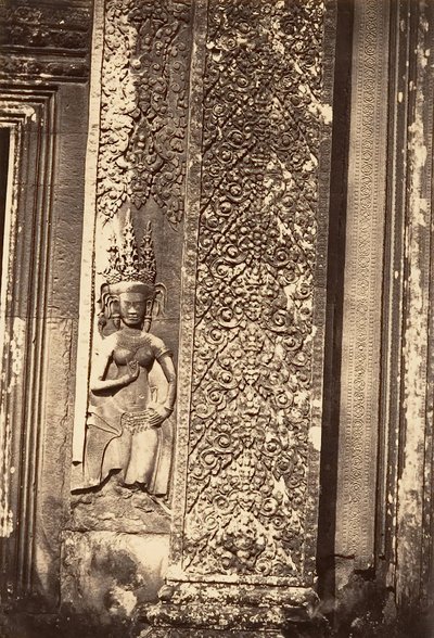 Detalhe decorativo do Grande Pagode, 1866. de Emile Gsell