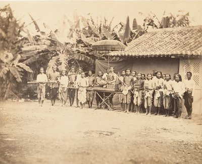 Príncipe cambojano e sua comitiva, 1866. de Emile Gsell