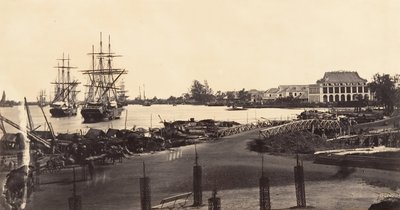 Vista do estabelecimento dos Mensageiros Imperiais, 1866. de Emile Gsell