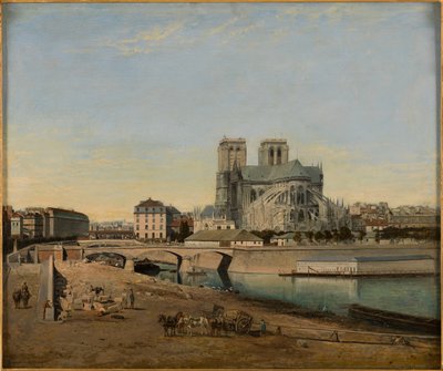 Francês: Le chevet de Notre-Dame, vue du quai de la Tournelle de Emile Harrouart