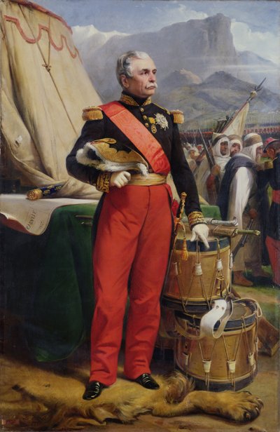 Conde Jacques-Louis-César-Alexandre de Randon (1795-1871) Marechal da França, 1857 de Emile Jean Horace Vernet