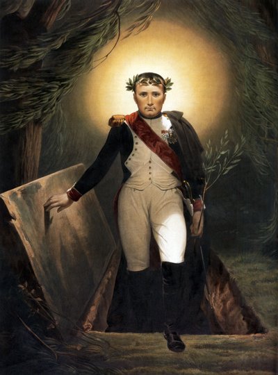 Napoleão Deixando seu túmulo, c.1860 de Emile Jean Horace Vernet