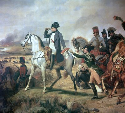 Napoleão na Batalha de Wagram, século XIX. de Emile Jean Horace Vernet