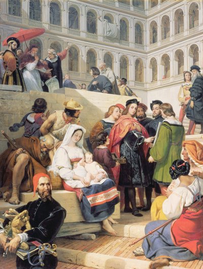 Rafael no Vaticano, 1832 de Emile Jean Horace Vernet