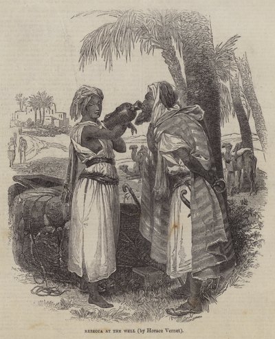 Rebecca no poço de Emile Jean Horace Vernet