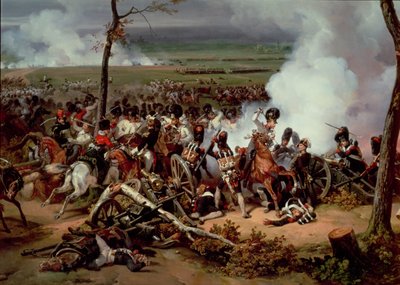 A Batalha de Hanau, 1813, 1824 (detalhe) de Emile Jean Horace Vernet