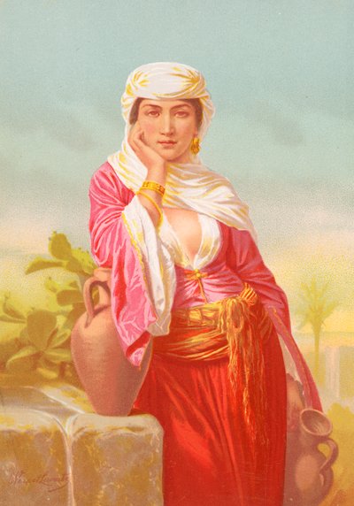 A mulher de Samaria de Emile Jean Horace Vernet