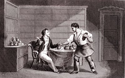 O sapateiro e o financeiro, Fábula de La Fontaine de Emile Joseph Alexandre Gouget