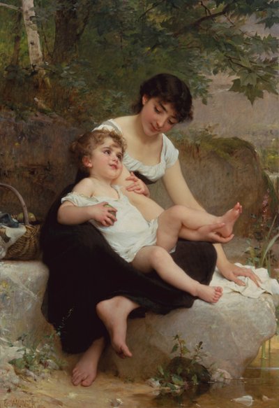 Mãe e filho de Emile Munier