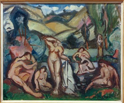 Mulheres que tomam banho de Emile Othon Friesz