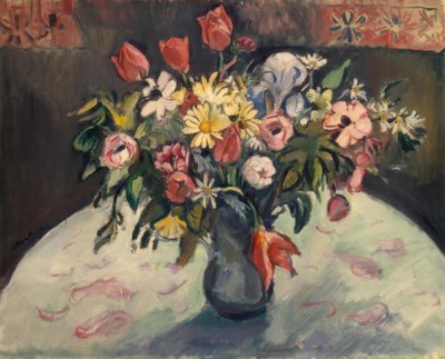 Flores (tulipas e margaridas) de Emile Othon Friesz