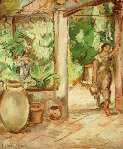 Mulher com jarro de Emile Othon Friesz