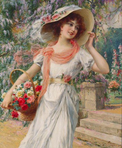 A menina de flor de Emile Vernon
