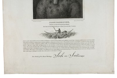 John Sakeouse, um nativo de Jacob Sound, Groenlândia, o primeiro Esquimaux conhecido por ter estado neste país, 1816 de Emilia Anderson