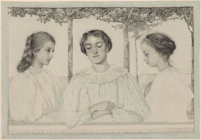 Um triplo retrato de Hermine, Emilia e Helena de Emilie Mediz-Pelikan