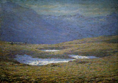 paisagem alpina de Emilio Longoni