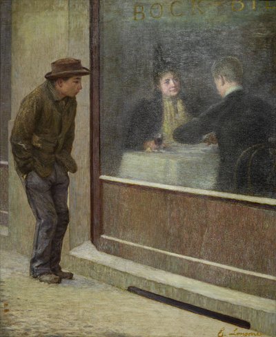 Reflexões de um homem faminto ou contrastes sociais, 1894. de Emilio Longoni