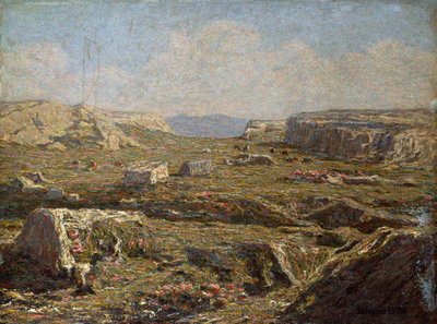 Paisagem rochosa de Emilio Longoni