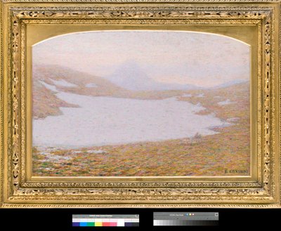primavera na Alta Montanha (Montanhas na primavera) Pintura de Emilio Longoni (1859-1932) 1912 Coleção Particular de Emilio Longoni