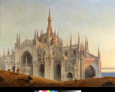 Quasi aurora consurgens A aurora nascente (Amanhecer) Pintura de Emilio Magistretti (1851-1936) 1921 Coleção particular de Emilio Magistretti