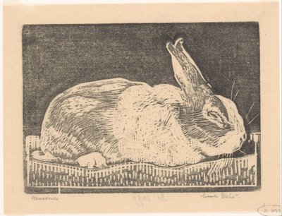 Coelho de Emilius Wilhelmus Dehé (signed by artist)