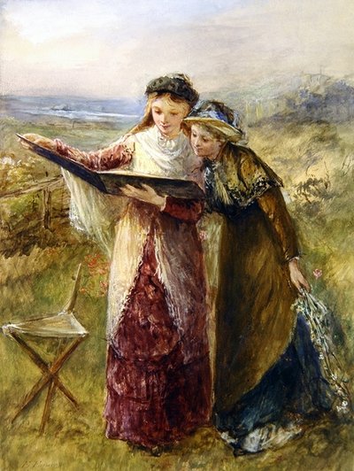 O Livro de Esboços (aguarela sobre papel) de Emily Farmer