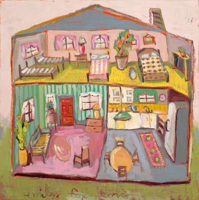 Dollhouse 17, 2020 (óleo sobre tela) de Emily Fox King