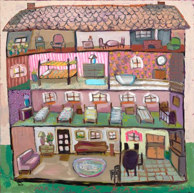 Dollhouse 18, 2020 (óleo sobre tela) de Emily Fox King
