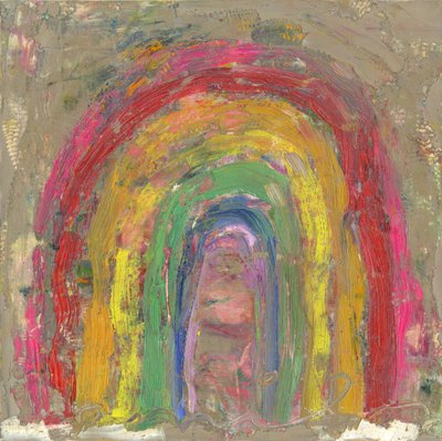 Arco-íris, 2021 (óleo sobre tela) de Emily Fox King