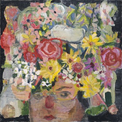 wake up show up, 2024 (óleo sobre tela) de Emily Fox King