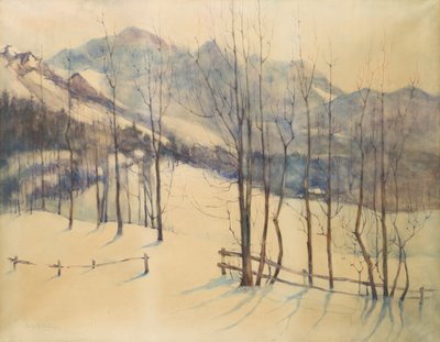 No Bernese Oberland (aquarela) de Emily Murray Paterson
