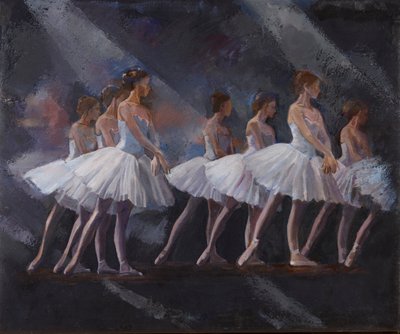 Lago dos Cisnes, 2024 (óleo sobre tela) de Emma Kennaway