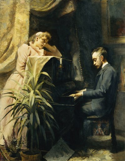 No piano, 1891 de Emma Sparre