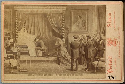 O imperador Napoleão 3 no seu leito de morte de Emmanuel Flamant