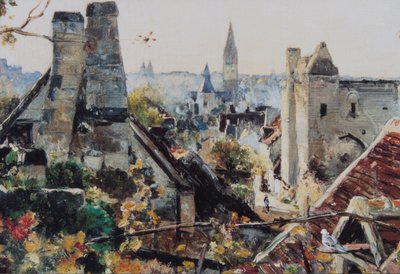 Beaulieu-lès-Loches Outubro 1880-89 (óleo sobre tela) de Emmanuel Lansyer