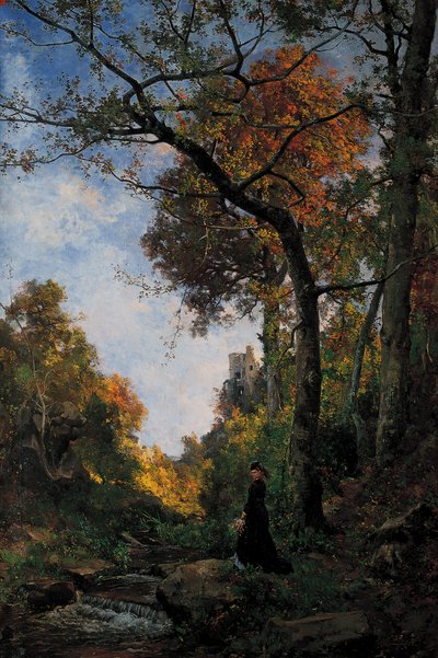 Cernay. Passeio de Outono de Emmanuel Lansyer