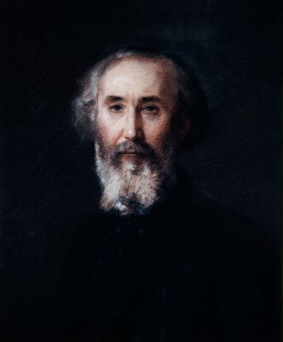 Auto-retrato do artista Emmanuel Lansyer, século XIX de Emmanuel Lansyer