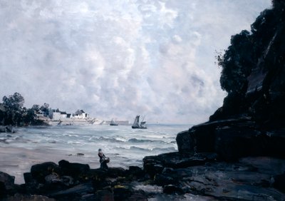 O porto de Douarnenez, 1884 de Emmanuel Lansyer