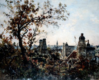 A torre de Chevalot à noite, 1885 de Emmanuel Lansyer