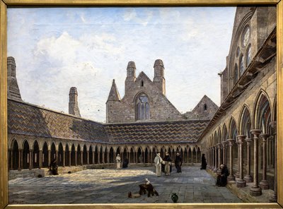 O claustro do Monte Saint-Michel de Emmanuel Lansyer