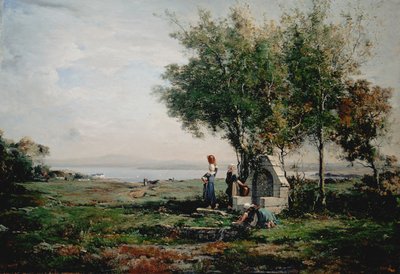 Mulheres na fonte de Emmanuel Lansyer