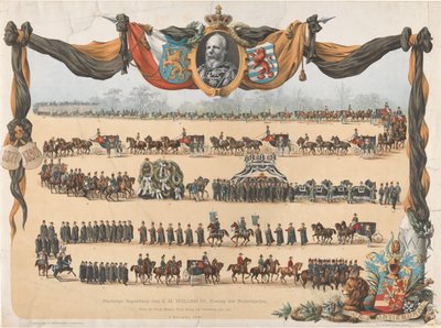Funeral Solene de H.M. Willem III, Rei dos Países Baixos (...) 4 de dezembro de 1890 (título no objeto) de Emrik and Binger