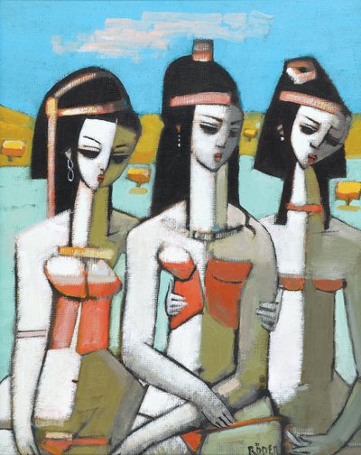 Egeu (óleo sobre tela) de Endre Roder
